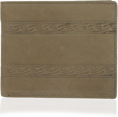 

K London Men Green Genuine Leather Wallet(4 Card Slots)