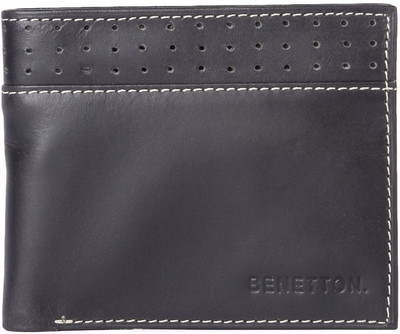 

United Colors of Benetton Men Black Genuine Leather Wallet(6 Card Slots)