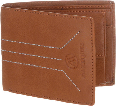

MARKQUES Men Tan Artificial Leather Wallet(3 Card Slots), Tan-04