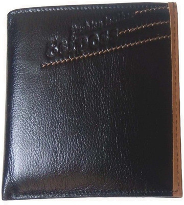 

BABA BLESSINGS Boys Black Genuine Leather Wallet(16 Card Slots)