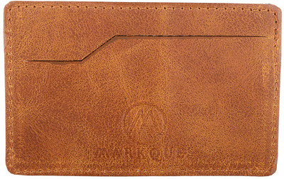 

MARKQUES Men Brown Artificial Leather Card Holder(2 Card Slots), Brown-02