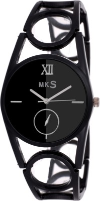MKS Fasteck Fancy Black Watch  - For Girls   Watches  (MKS)