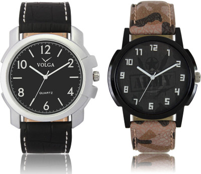 Volga VL35LR03 New Exclusive Collection Leather Strap-Belt Mens Watches Best Offer Combo Watch  - For Boys   Watches  (Volga)