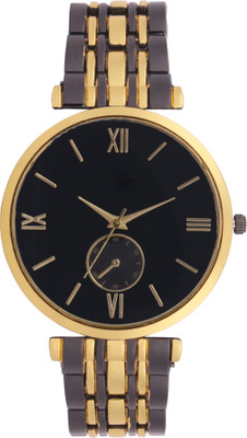 

Jack Klein Golden Black Round Dial Watch - For Men