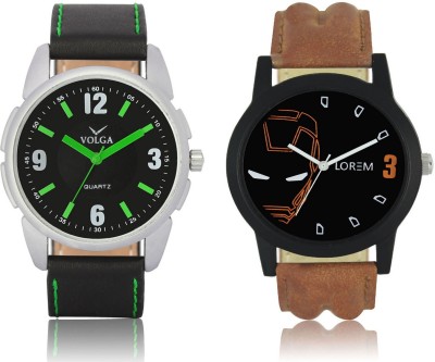 Volga VL26LR04 New Exclusive Collection Leather Strap-Belt Mens Watches Best Offer Combo Watch  - For Boys   Watches  (Volga)