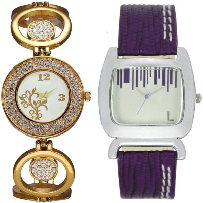 Gopal Retail GR-204-207 Stylish Look SUPER HOT Pack Of 2 Watch  - For Girls   Watches  (Gopal Retail)