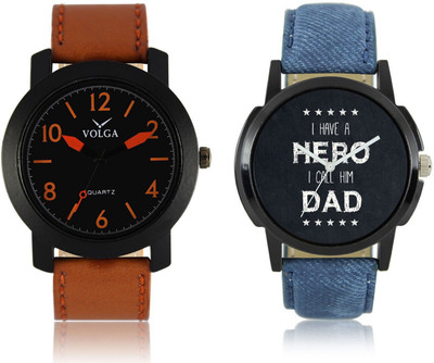 

Volga VL19LR07 New Exclusive Collection Leather Strap-Belt Mens Watches Best Offer Combo Watch - For Boys