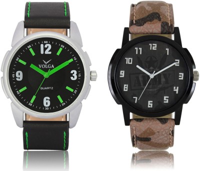 Volga VL26LR03 New Exclusive Collection Leather Strap-Belt Mens Watches Best Offer Combo Watch  - For Boys   Watches  (Volga)