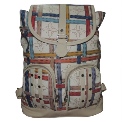 

Bagathon India Fancy Printed Backpack 15 L Backpack(Beige)