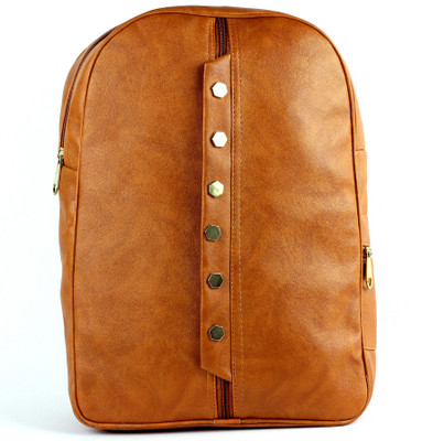 

Ramposh Women Rexine Stylish Tan Backpack Laptop Bag 15 L Backpack(Tan)