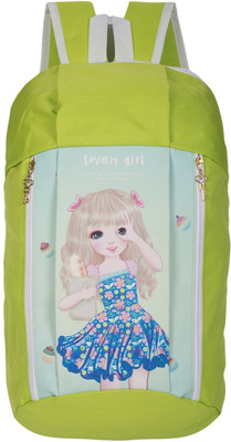 

AllExtreme Casual Nylon And Durable Polyester Bag Lattice Children Shoulder Daypack School Kids 15 L Backpack(Green)