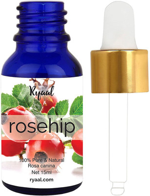 

Ryaal Rosehip Seed Oil 100% Pure Organic Unrefined Cold Pressed Anti Aging Moisturizer for Hair Skin and Nails(15 ml)