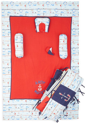 

Mini Klub Polycotton Bedding Set(Multicolor, 1 Bedsheet, 1 Bumper, 1 Blanket, 1 Head Shaping Pillow, 1 Toy, 2 Bolster)