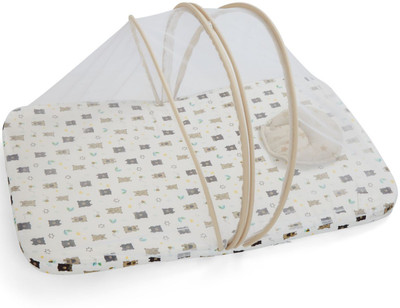 

Mini Klub Polycotton Bedding Set(Multicolor, 1 Top Bed, 1 Head Shaping Pillow)