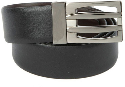 

Cyclone Men Casual Black Genuine Leather Reversible Belt