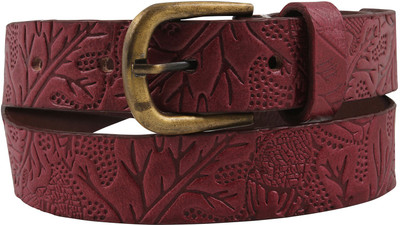 

Aditi Wasan Women Maroon Genuine Leather Belt