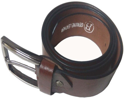 

BABA BLESSINGS Men Formal Brown Genuine Leather Belt