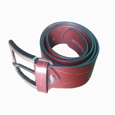 

BABA BLESSINGS Men Formal Brown Genuine Leather Belt