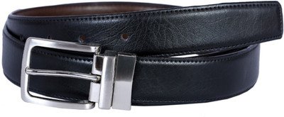

Cyclone Men Casual Black Genuine Leather Belt