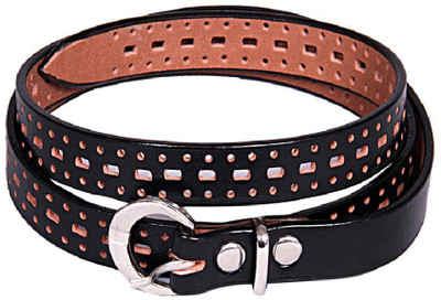 

Aam Shopping Girls Formal Black Genuine Leather Belt