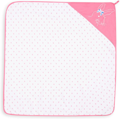 

FS MINI KLUB Printed  Hooded Baby Blanket(Cotton, Multicolor