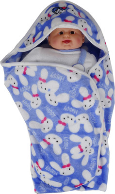 

Aarushi Printed  Crib Baby Blanket(Cotton, Dark Blue