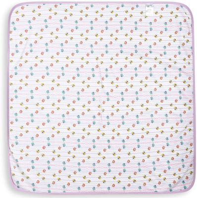 

FS MINI KLUB Printed  Hooded Baby Blanket(Cotton, Multicolor