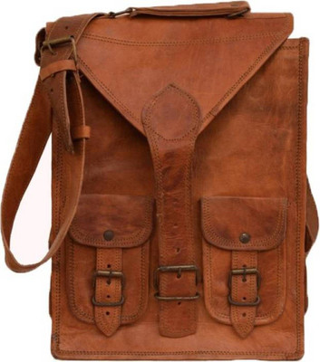 

CraftShades Handmade leather laptop bag 10 L Laptop Backpack(Brown)