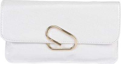 

Le Cuero Casual White Clutch