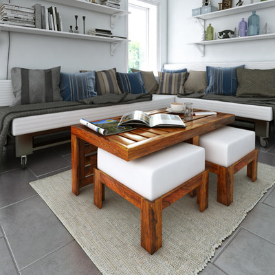 

Ringabell Perk Solid Wood Coffee Table(Finish Color - Teak)