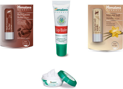 

Himalaya Rich Cocoa Butter lip Care, Lip Balm, Natural Soft Vanilla Lip Care, Nourishing Skin Cream(Set of)