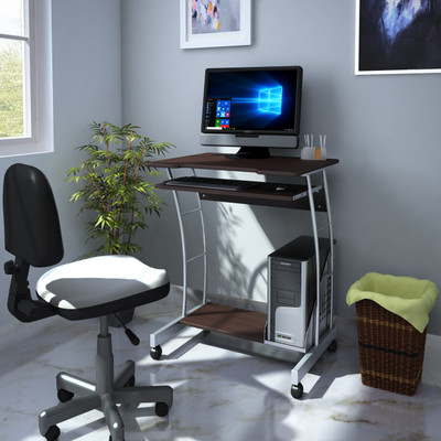 Nill Leo Engineered Wood Computer Desk Curved Finish Color Nill Leo Engineered Wood Computer Desk Curved Finish Color Walnut Best Office