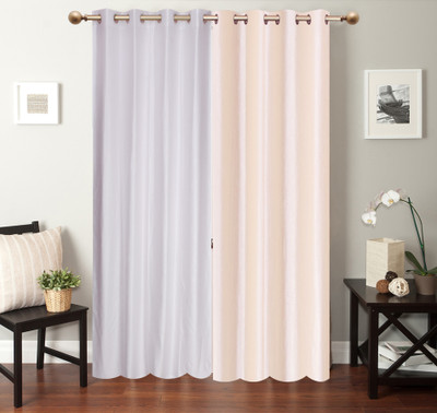 

Furnishing Zone 152 cm (5 ft) Polyester Window Curtain (Pack Of 2)(Plain, White)