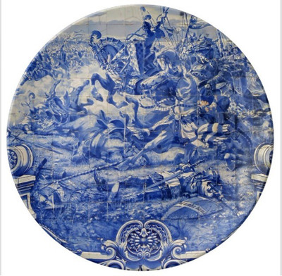 

Sabstylish Sabstylish Blue 2 Decorative Plate Bone China Decorative Platter(Multicolor)