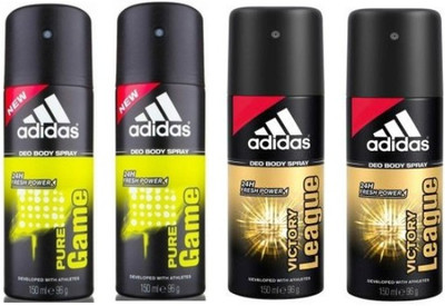 

ADIDAS Pure Game Victory League Deodorant Spray - For Men(150 ml, Pack of 4)