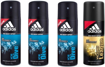 

ADIDAS Ice Dive Victory League Deodorant Spray - For Men(150 ml, Pack of 4)