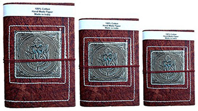 

Rastogi Handicrafts Book-size Diary(Journal notebook, Brown, Pack of 2)