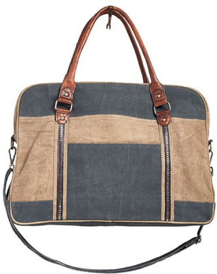 

Mona B Up-Cycled Canvas Bag Dash Weekender Bag Travel Duffel Bag(Multicolor)