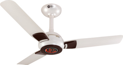 

Orient Electric Ecogale 3 Blade Ceiling Fan(Pearl Ivory white-Brown, Pack of 1)