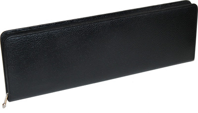 Essart TieCase-01 Faux Leather grainy print Tie storage case with zipp closure - Black TieCase-01(Black)