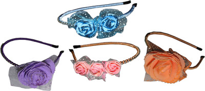 

Gita Combo of Multi Color Floral Hairbands Hair Accessory Set(Multicolor)