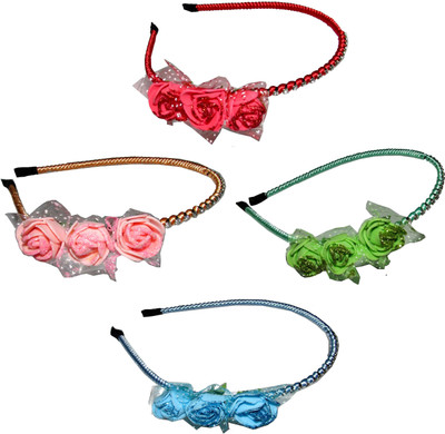 

Gita Combo of Multi Color Floral Hairbands Hair Accessory Set(Multicolor)