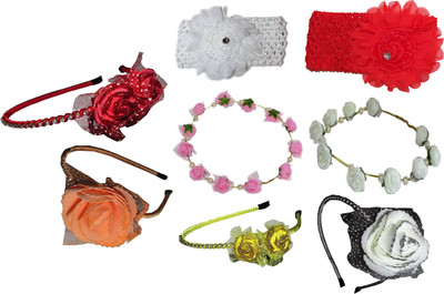 

kavi Combo of Multi Color Floral Hairbands Hair Accessory Set(Multicolor)