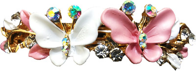 

Utopian Enamel and Stone Hair Clip(Pink)