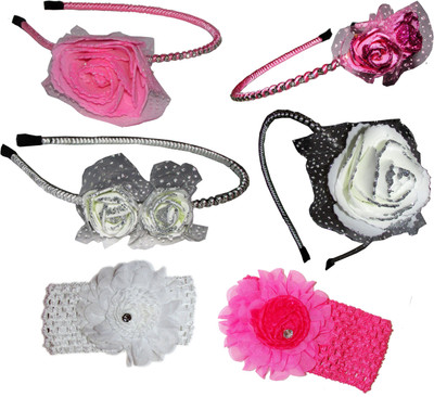 

kavi Combo of Multi Color Floral Hairbands Hair Accessory Set(Multicolor)