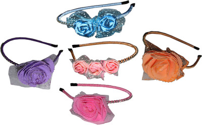 

Loop Combo of Multi Color Floral Hairbands Hair Accessory Set(Multicolor)