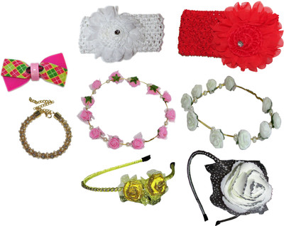 

kopal Combo of Multi Color Floral Hairbands Hair Accessory Set(Multicolor)