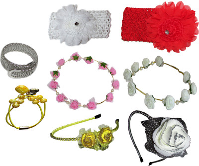 

kavi Combo of Multi Color Floral Hairbands Hair Accessory Set(Multicolor)
