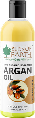 

Bliss of Earth !00% Organic Moroccan Argan Oil Hair Oil(100 g)