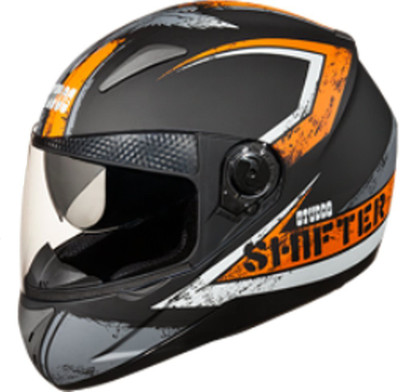 

Studds Shifter Dashing D1 Decor Design Orange Sylish Designer ISI Certified Helmet Motorbike Helmet(Black, Orange